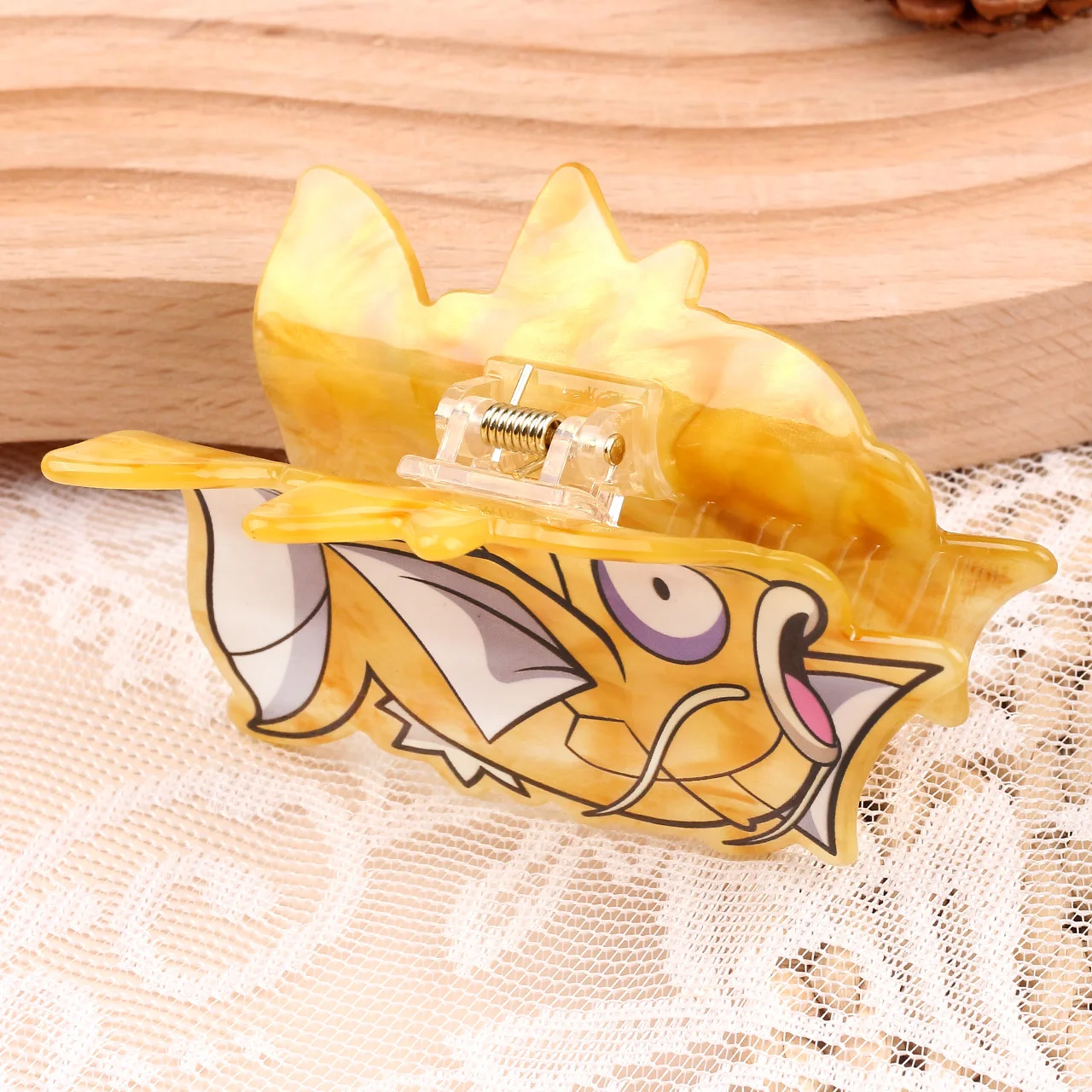 Pinza para el pelo de Pokemon Bass Master Series, pinza para el pelo con personalidad única, pinza para el pelo duradera, fácil de usar, 1 ud.