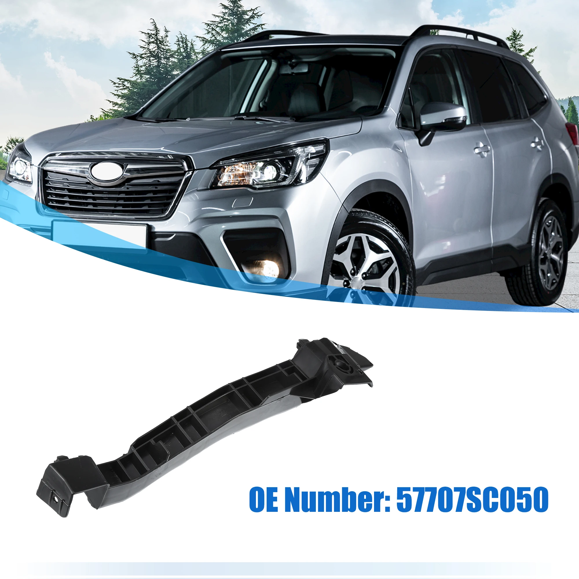 X Autohaux Front Left Bumper Cover Bracket No.57707SC050 for Subaru Forester X, X Limited, X, XT Limited, XT 2.5L H4 - Gas 2010