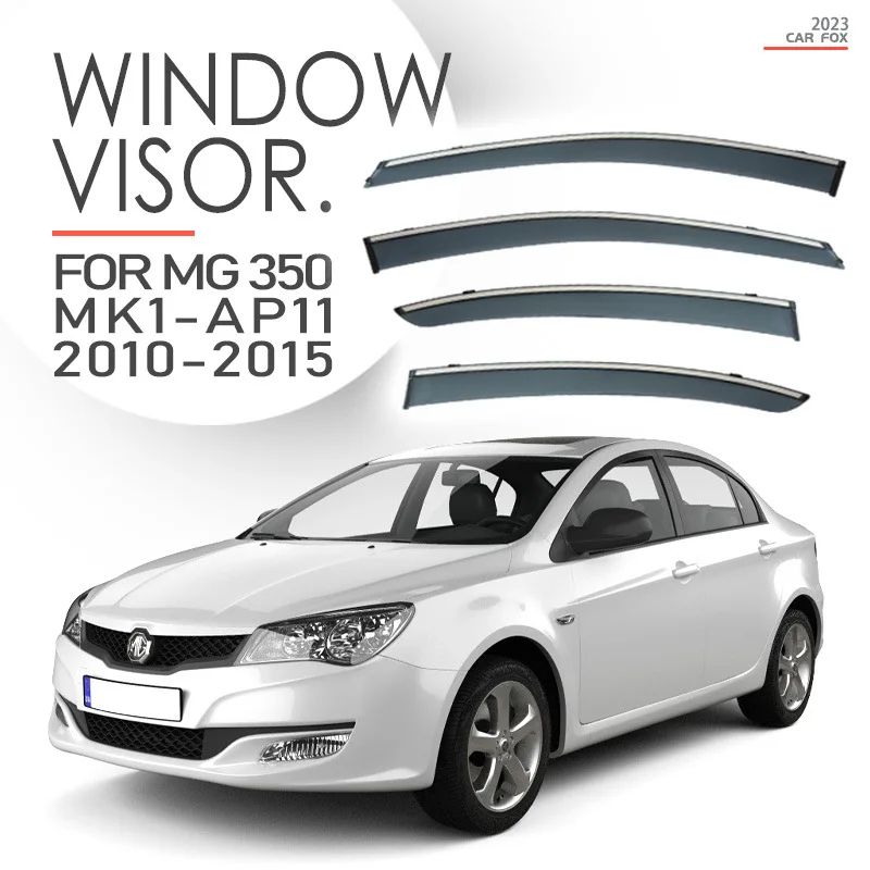 

4Pcs For MG 350 2010-2015 Car Window Visor Awning Shelters Windshield Side Window Rain Sun Shade Auto Accessories