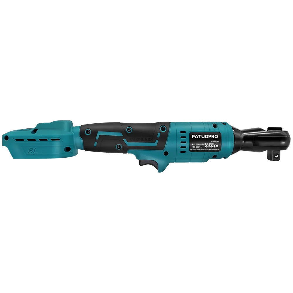 Brushless Electric Ratchet Wrench 300N.m Cordless Wrench Remove Screw Nut Auto Repair Tool For Makita 18v Battery(No Battery)