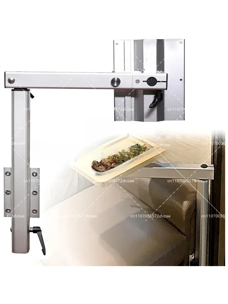 Premium Aluminum Alloy Upgrade RV Table Leg Bracket High Interior RV Folding Table Top with Swivels 360 Degrees