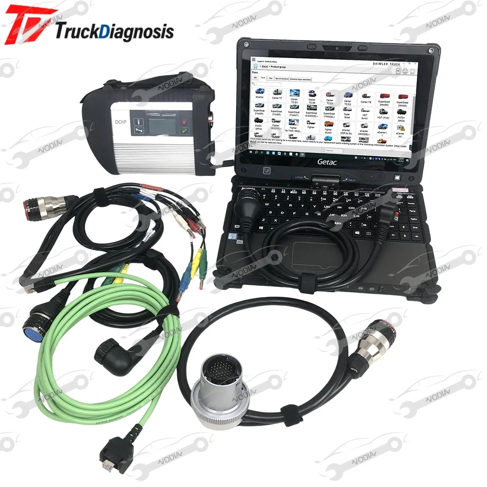 

V110Laptop+MB Star C4 DOIP Diagnostic SD Connect compact C4 For For Mercedes Car Truck Diagnostic Tool C5 C6 Actros Scanner