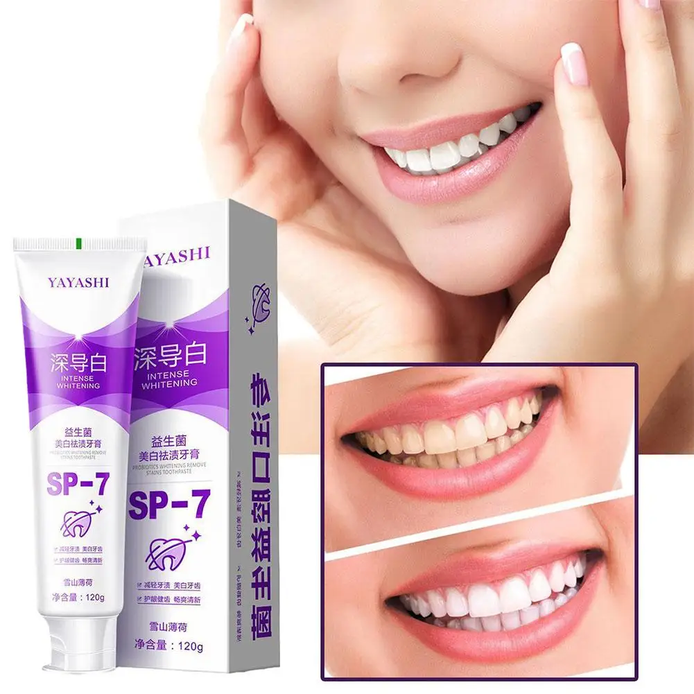 120g Probiotic Whitening Shark Toothpaste Teeth Whitening Toothpaste Toothpaste Oral Care Breath Fresh Plaque Prevents