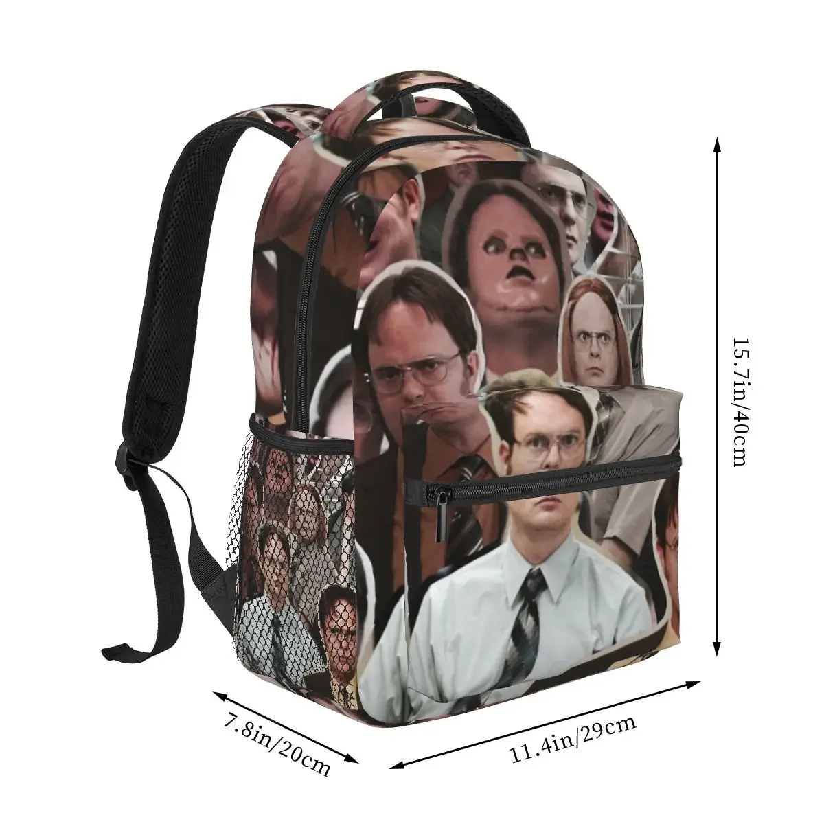 Dwight Schrute - The Office Backpacks Boys Girls Bookbag Students School Bags Laptop Rucksack Shoulder Bag Large Capacity