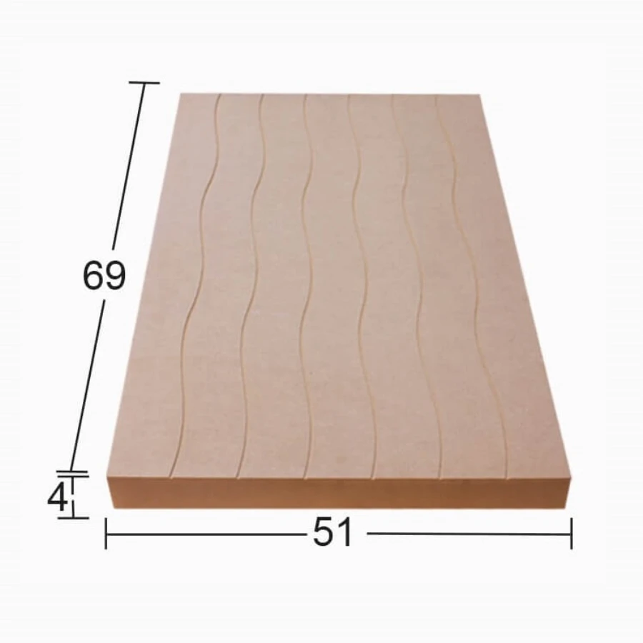 PA187 Big Wavy Chassis Board, Can Be Painted Mdf Board