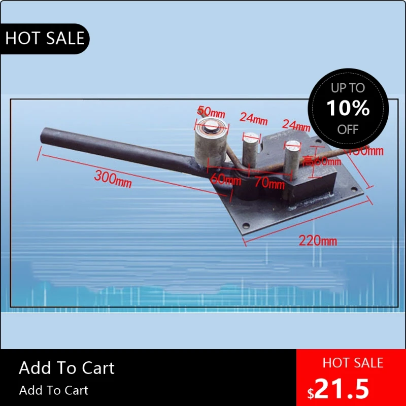 

Новинка 2021, 4 мм-14 мм, ручной стальной стержень, портативный строительный инструмент для гибки арматуры, деформированный стержень 19