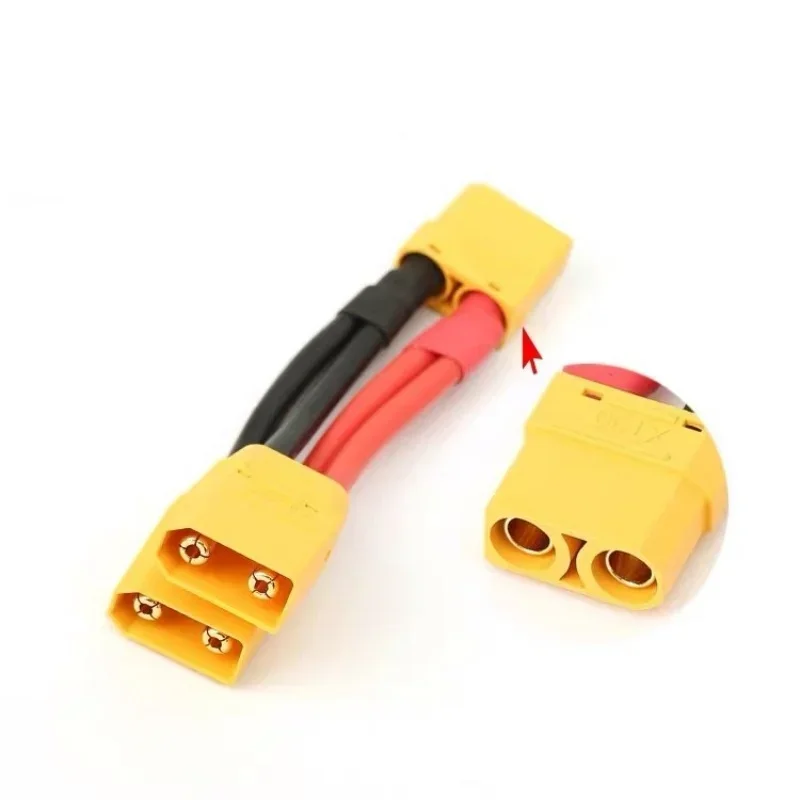 XT90 Parallel Battery Charge Cable 12AWG Male/Female Dual Extension Y Splitter 3-Way Silicone Wire For RC Models Charger Motor