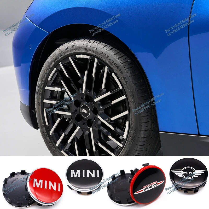 4Pcs 56mm Car Emblems Wheel Center Hub Cap Wheel Badge Cover For BMW MINI S One Countryman R50 R55 R56 R57 R58 R60 R61 Styling