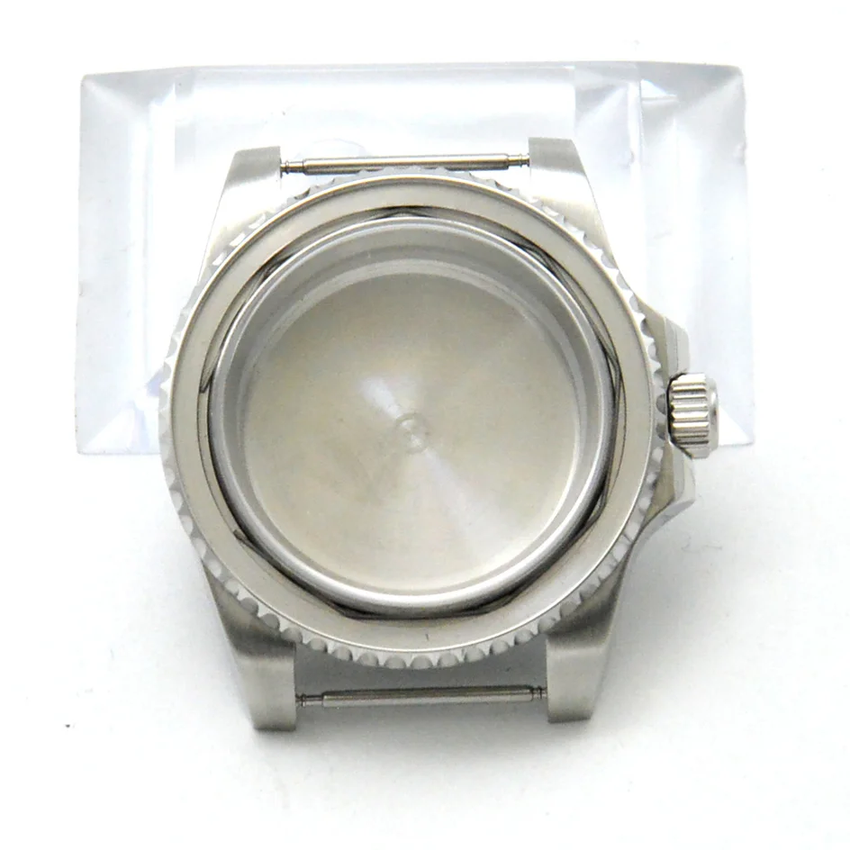 40mm Stainless Steel Watch Case for NH35/NH36/8215/GD2813/GD3804 Mechanical Movement Watch Accessories with Movement Spacer Ring