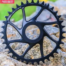 PASS QUEST Rotor Gravel Bike 3mm Offest HOLLOW Round Narrow Wide Chainring Direct Mount Crank 9-12 Speed Chain 36-48T ALDHU