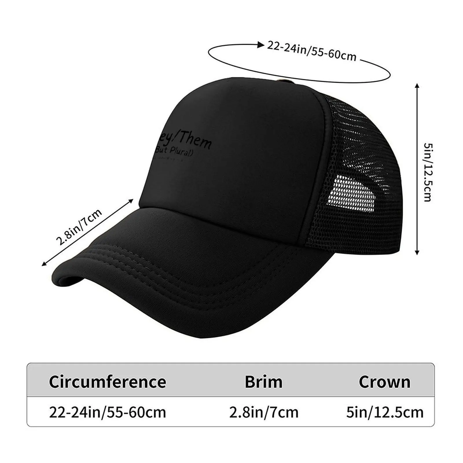 They them but plural dissociative identity disorder Baseball Cap Sports Cap Visor winter hats for men hats on offer Man Women's