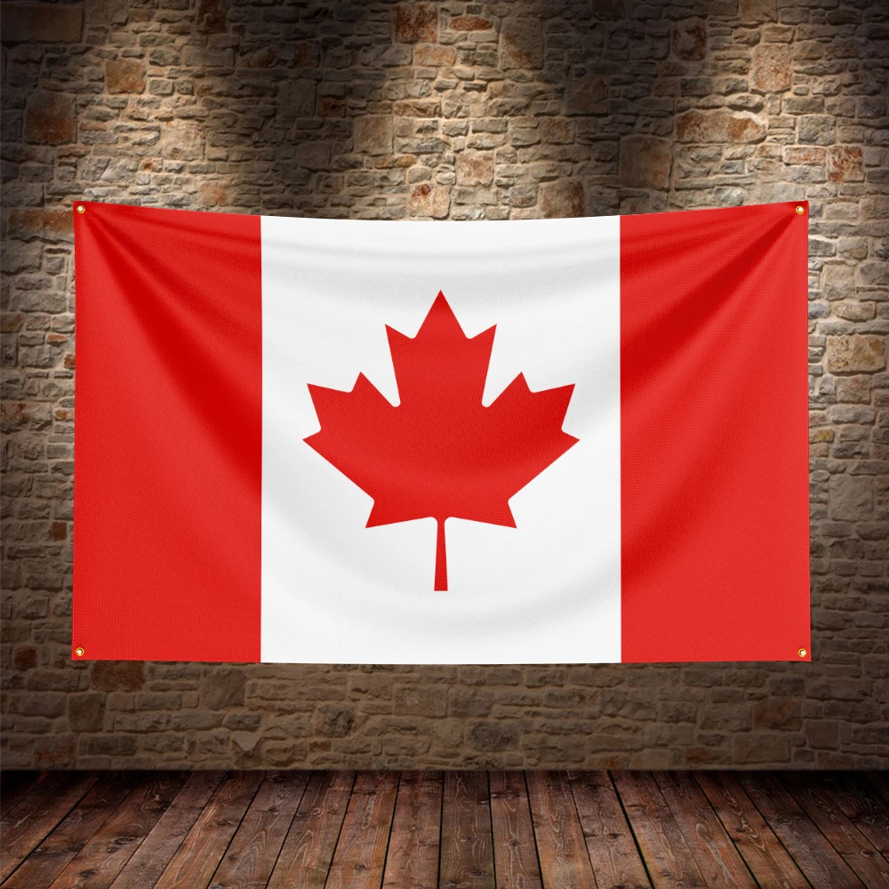 Single-sided printing of Canadian flag