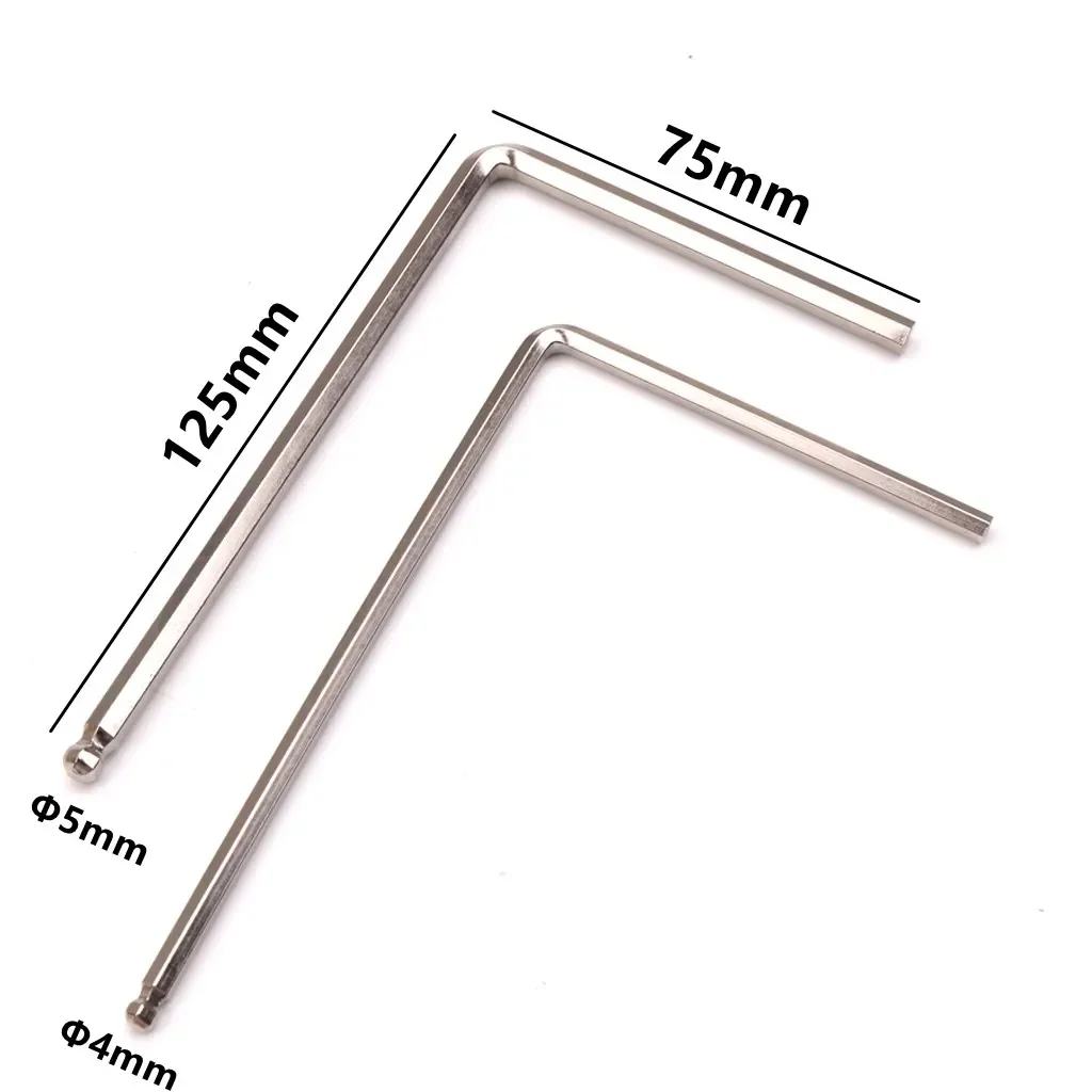 Truss Rod Tool Accessories 1/2pcs Guitar Wrench 4mm/5mm Adjusting Guitar Neck Bass Carbon Steel Electric Guitar