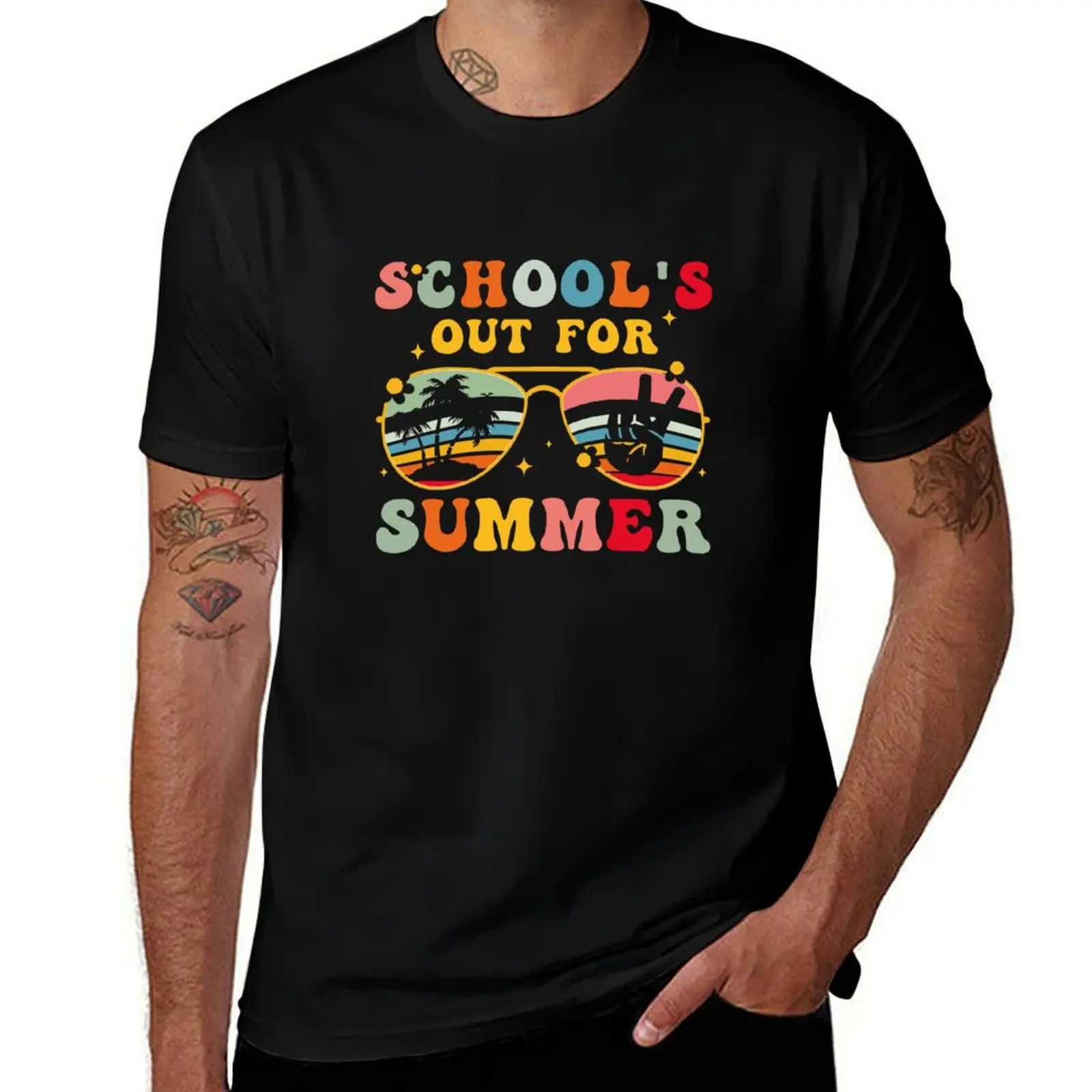 

School's out for Summer T-Shirt Plus Size Basic Cotton T-Shirt