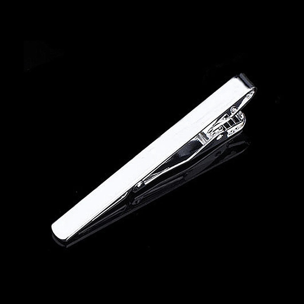 New Tie Clips Men\'s Metal Necktie Bar Women Dress Shirts Tie Pin For Wedding Ceremony Gold Silver Black Tie Clip Men Accessories