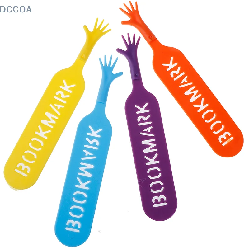 4 pcs/set Colorful Plastic Bookmarks Set Creative Gift Children Stationery