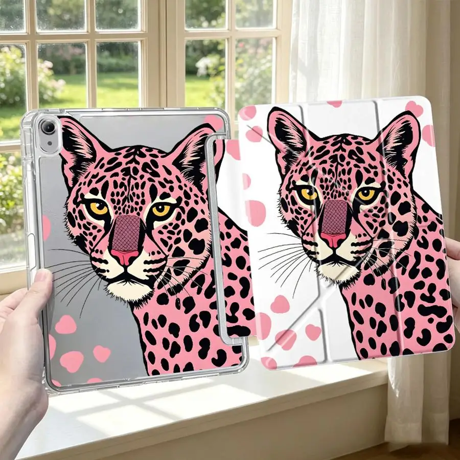 Pink Panther With Pen Slot Cover Tablet Case For iPad Mini 7 6 5 Pro 13 2025 2026 12th Air 8 M2 M3 3 9th 10th Gen 11th