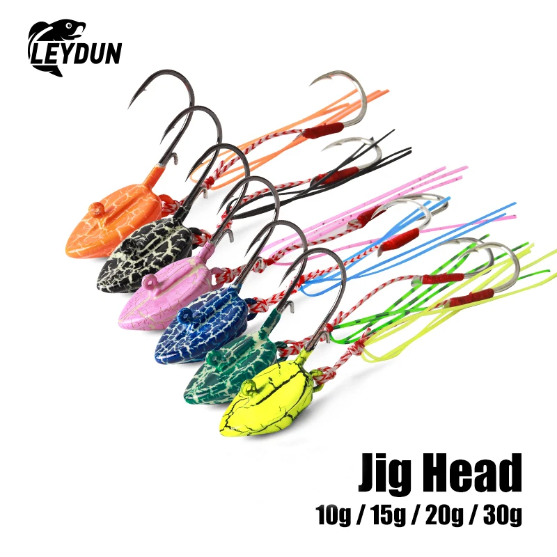 Leydun Jig Head Tenya Tai Kabura – Vinilo de gamba para pesca salina