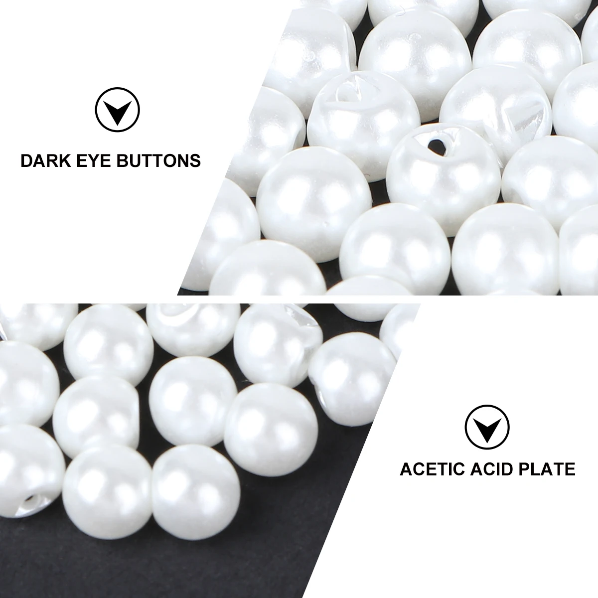 

50Pcs Delicate Pearl Buttons Round Colorful Buckles for DIY Sewing Craft Garment Decoration Smooth Safe Touch Pearl Buttons