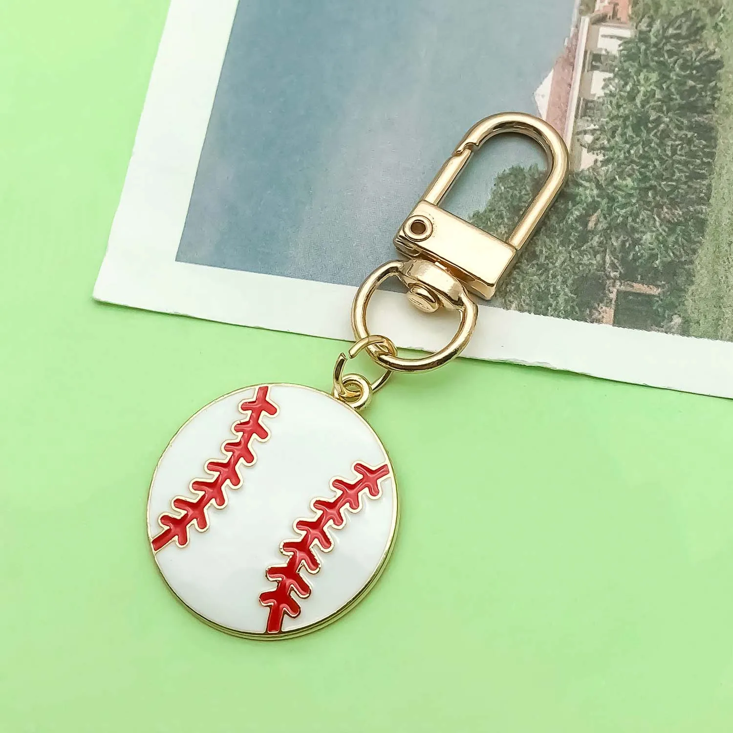 10pcs Enamel Baseball Sports Charms Alloy Gloves, Ball Caps, Sneakers Pendants For DIY Jewelry Making Accessories