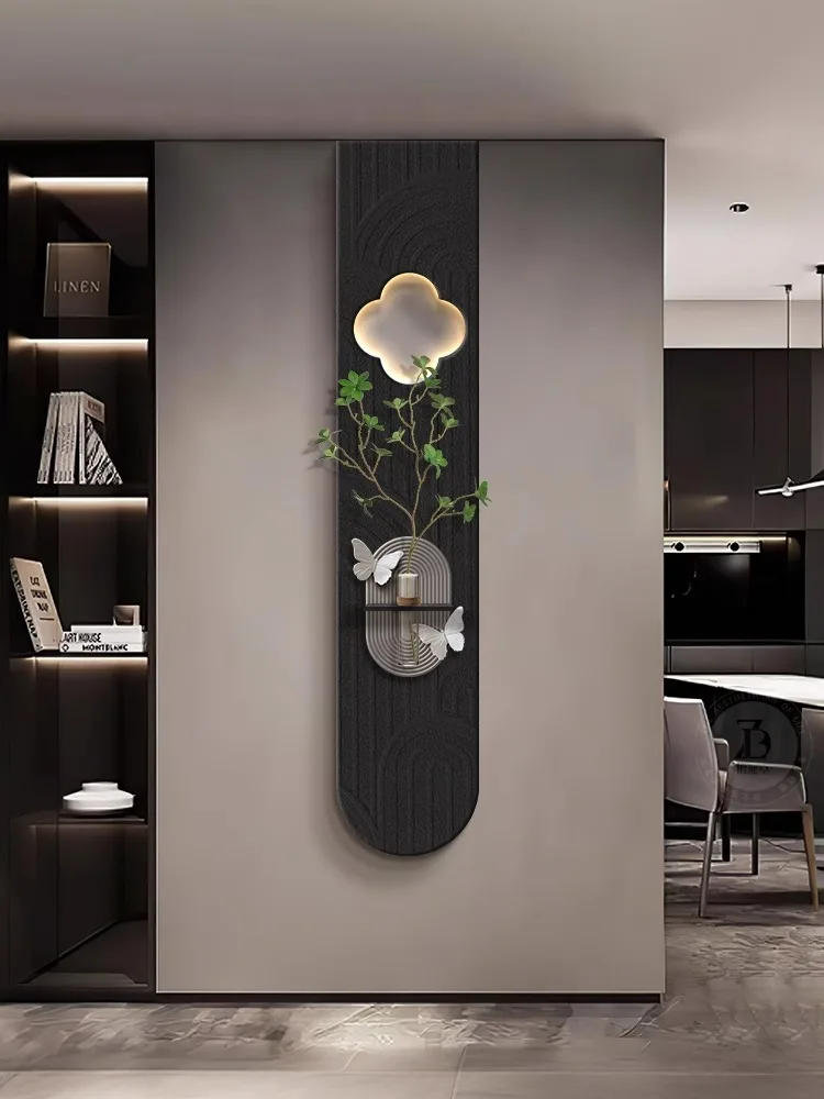 

Mid Ancient Style Decoration Painting Minimalist Retro Style Corridor Mural Lights High-end Hydroponic Plants Wall Mural Lamp