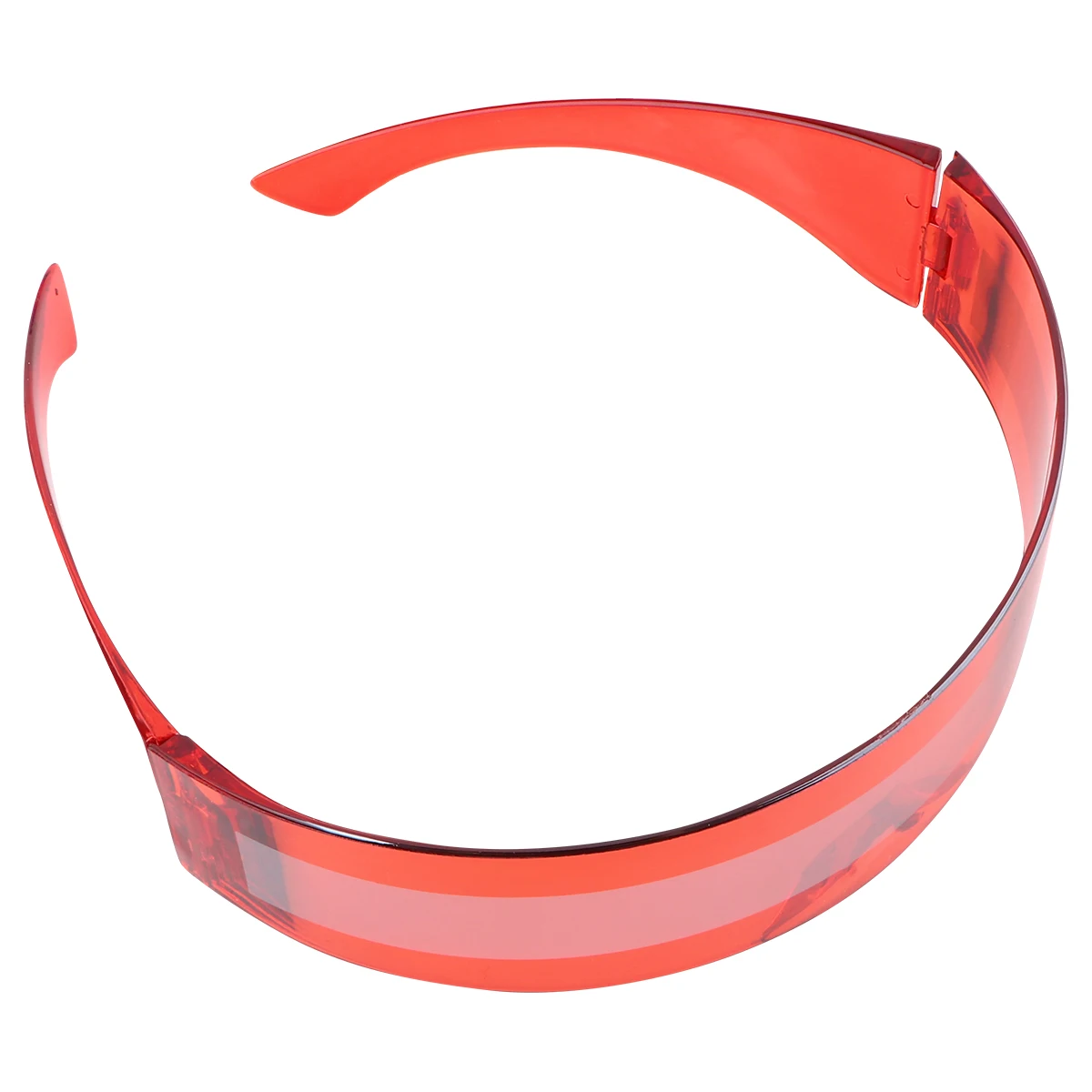 

2pcs Lightweight Durable Plastic PC Glasses for Dancing Party Club Festival Adult Red Headband Prop Fashion Accessories
