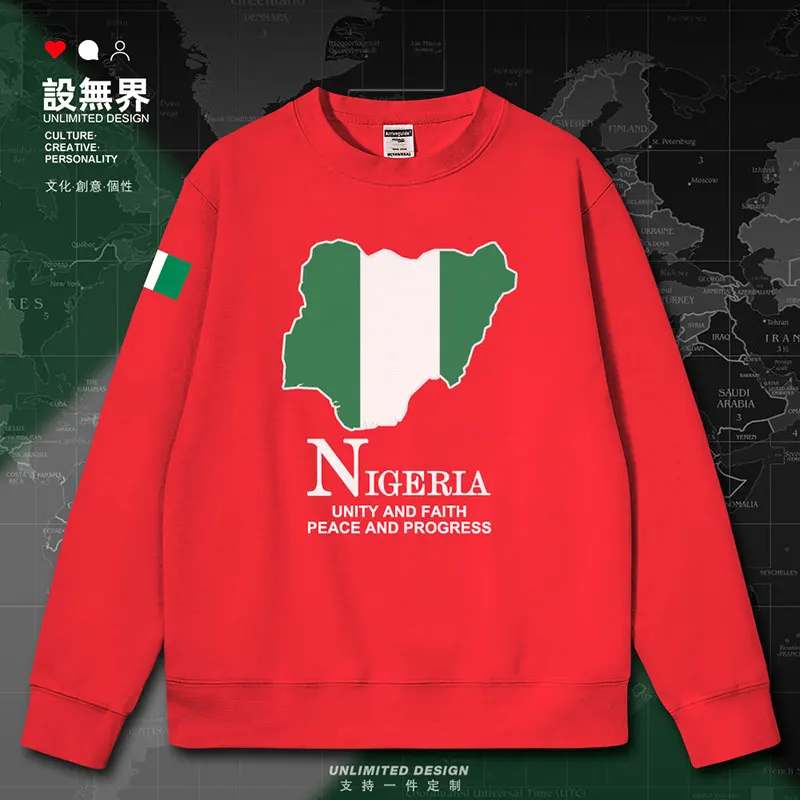 Nigeria National Map mens hoodies clothing sporting men's hoodie white sweatshirt sports streetwear new clothes autumn winter