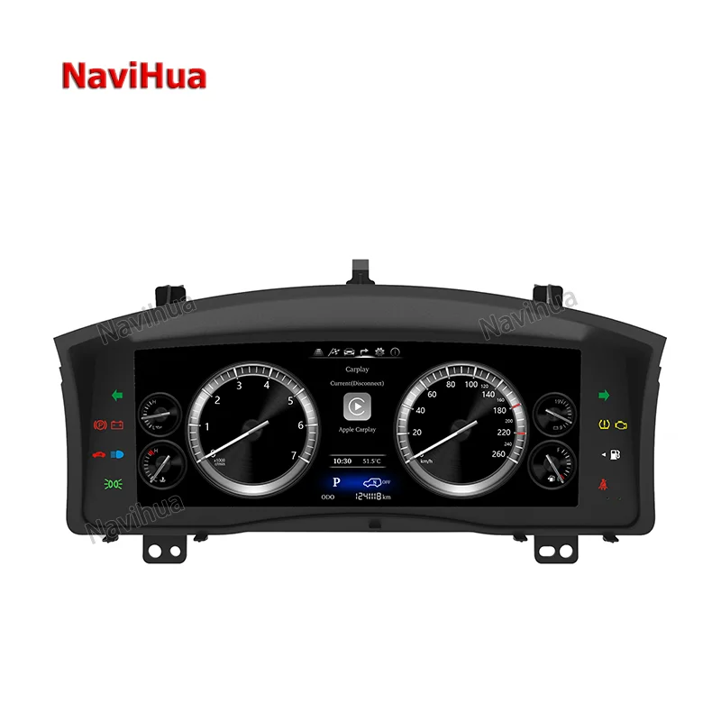 

12.3 Inch Auto Meter Dashboard Car Gauges LCD Dashboard Digital Instrument Cluster for Lexus LX570 4 core 2+32GB Vehicle display