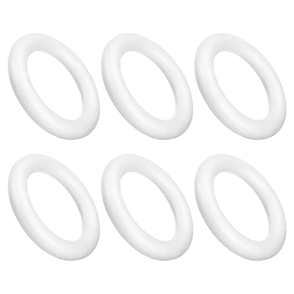 

6 Pcs Foam Ring Foams Circles Decors Halloween Party DIY Ornament Crafts Supplies Wreaths for
