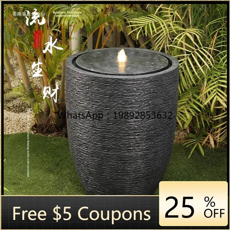 

LYY Ornament Entrance Outdoor Office Floor Courtyard Garden Landscape Living Room Wealth Circulation Water Decoration