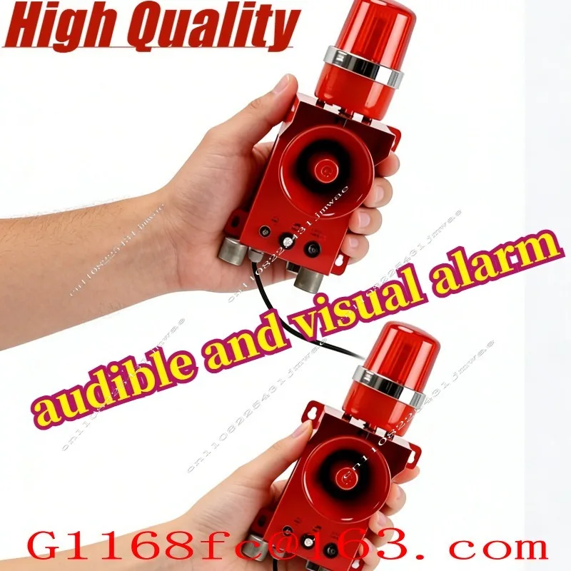 Multi-Function Industrial Alarm - SJ-2/STSG-01/TBJ Series Sound & Light Alert (100dB-150dB) with Voice Broadcast