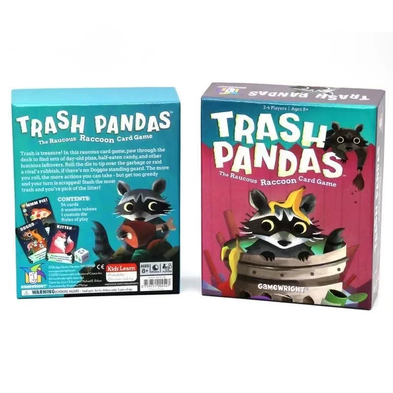 Trash Pandas Board Game Party Family Strategy Game Interesting Card Games