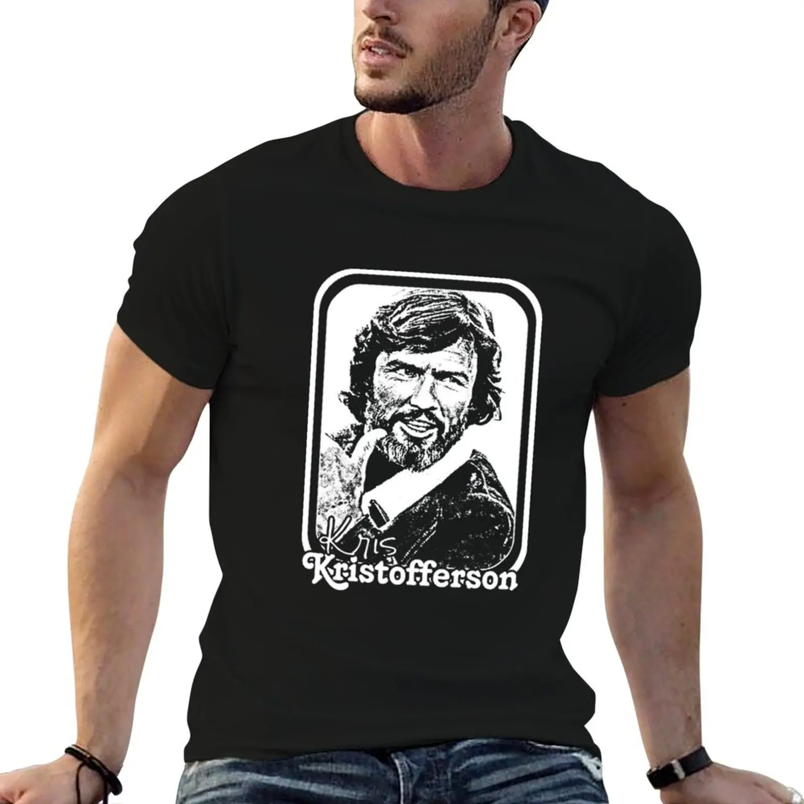 

mens cotton t Kris T-Shirt shirts graphic tshirt Kristofferson 100%