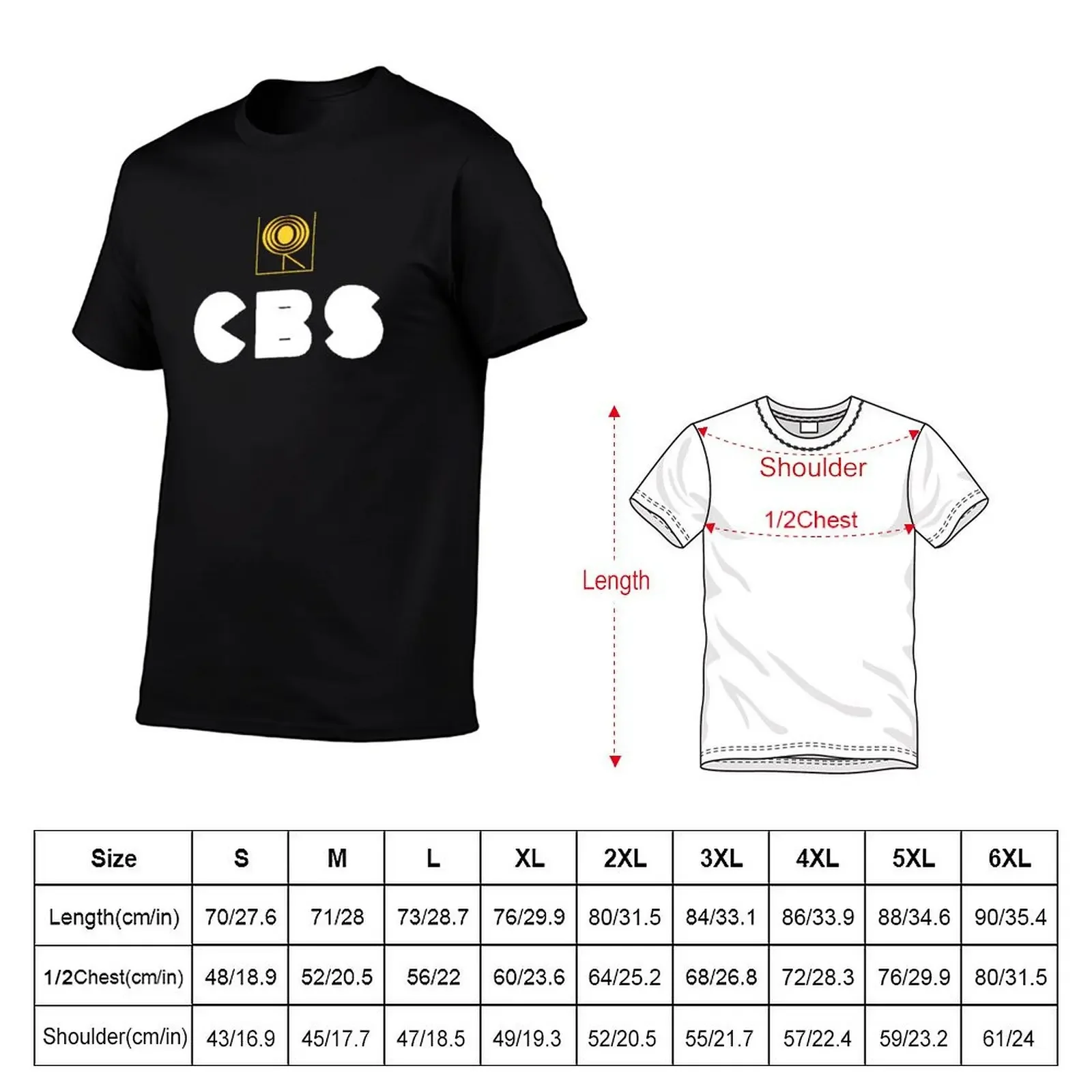 C B S Label T-Shirt sweat baggy shirts oversizeds oversized t shirt t shirts for men