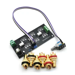 Placa de interruptor de entrada de audio de 3 vías Selección de señal manual de relé 3 en 1 salida