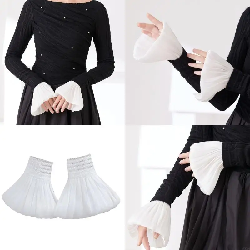 Vòng tay ren tay áo đàn armwear armwear sải tay tay áo tay áo cho trang phục tăng cường bình thường và chính thức 6xDA