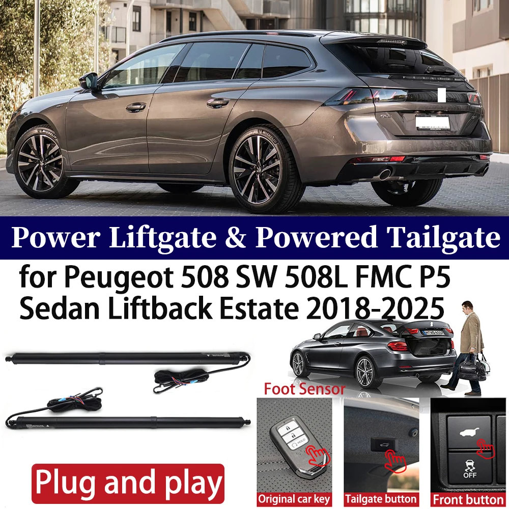 

for Peugeot 508 SW 508L FMC P5 Sedan Liftback Estate 2018-2025 Car Auto Power Electric Tailgate Liftgate Trunk Closer System