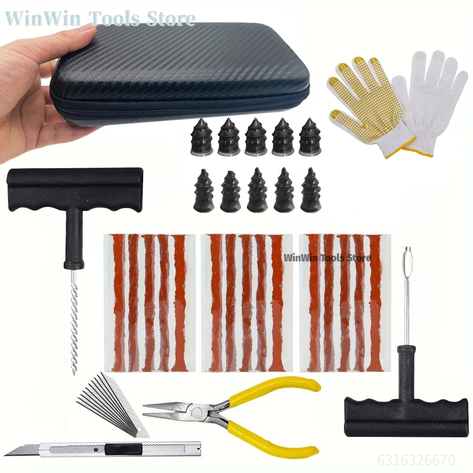 Kit De réparation De pneus De Moto, outil De réparation De crevaison De voiture, outil d'urgence De crevaison De pneus, Kit De réparation d'agitation De colle