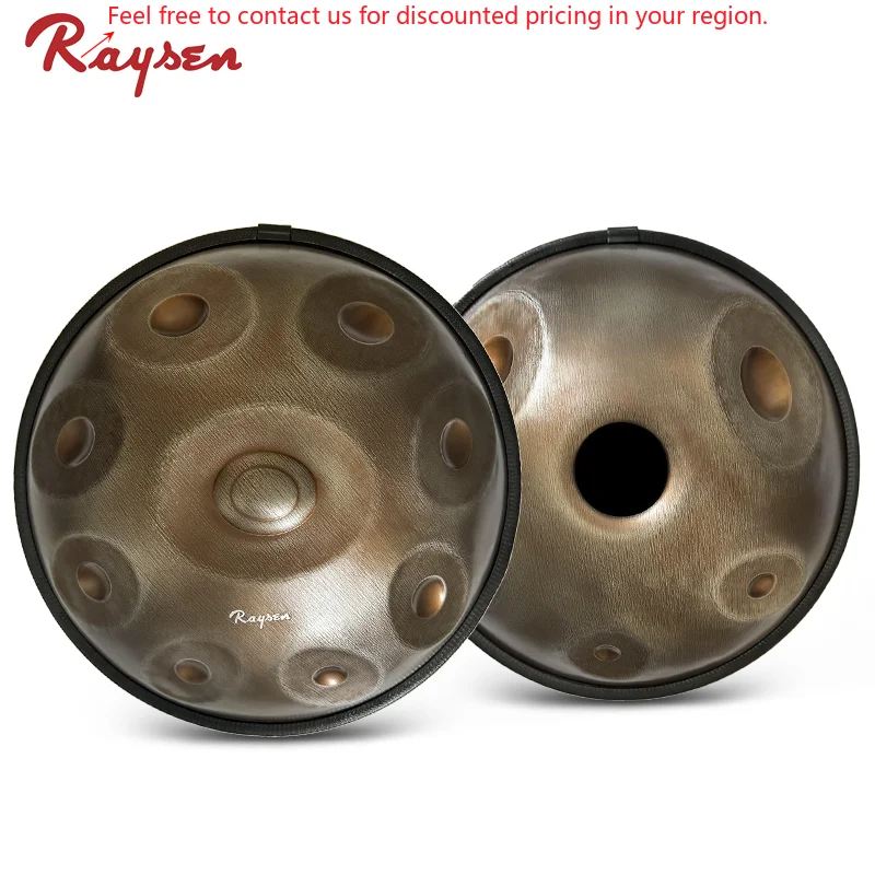 C Aegean 14note Handpan Drum 440 Hz 432 Hz Instrumentalist 9+5 Note High Grade Stainless Steel Ember Steel Handpan