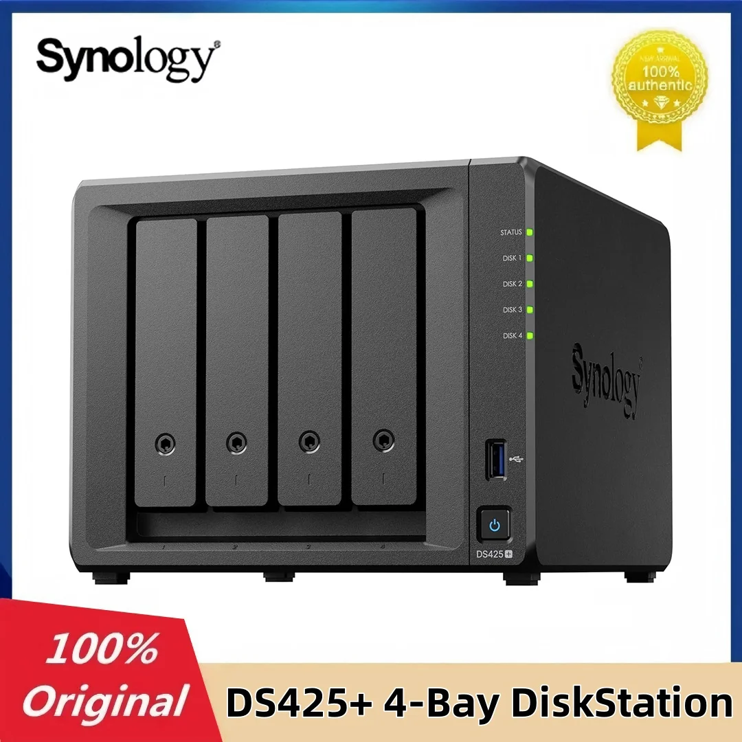 Synology DiskStation DS423+ Корпус NAS с 4 отсеками 2 ГБ Сетевой сервер облачного хранения DDR4 Synology DiskStation DS423+ Корпус NAS с 4 отсеками 2 ГБ Сетевой сервер облачного хранения DDR4