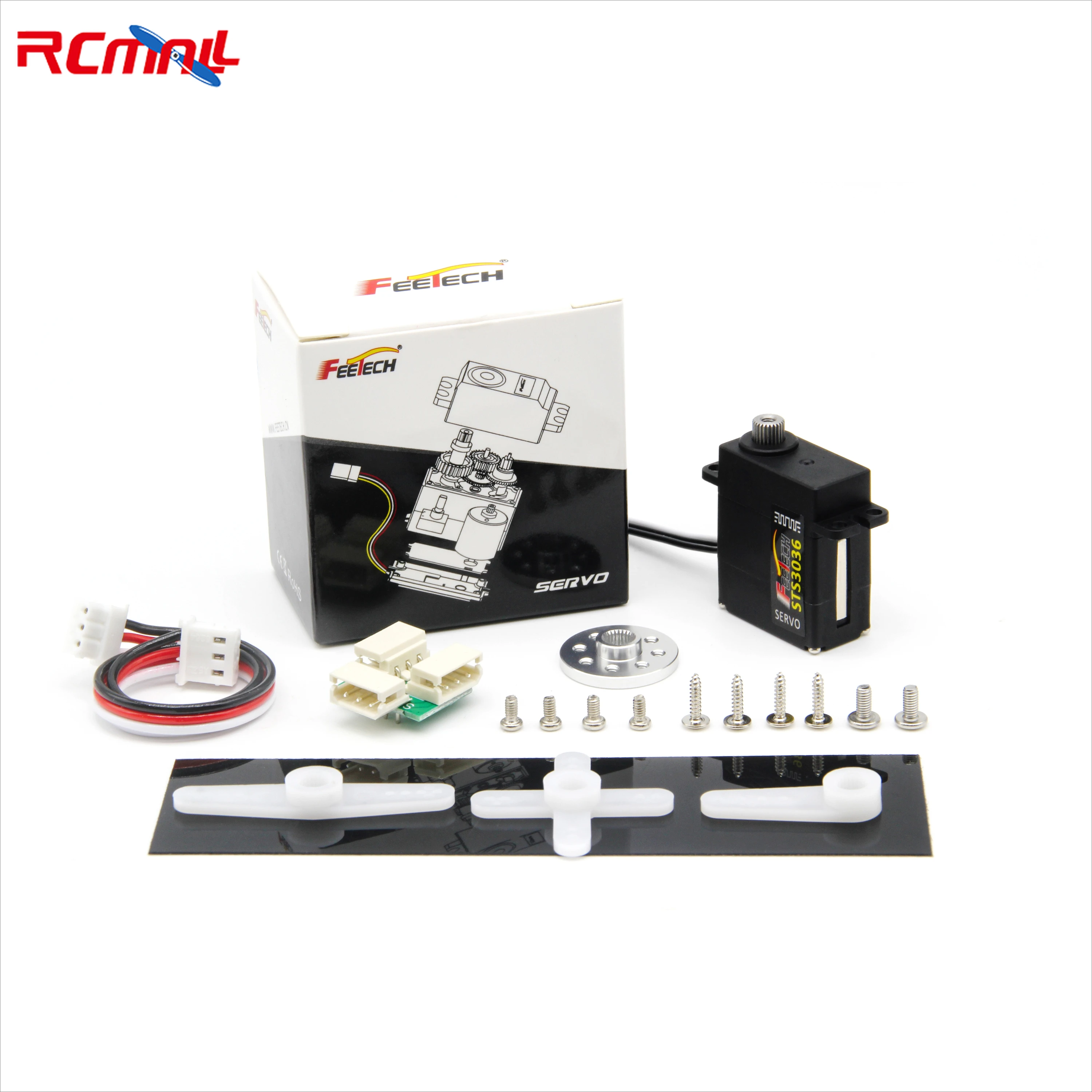 Feetech ST-3036-C001 6V 4.5kg Magnetic-Encoded 360-Degree Single-Axis Serial Bus Servo 360-degree Steel Gear Coreless Motor