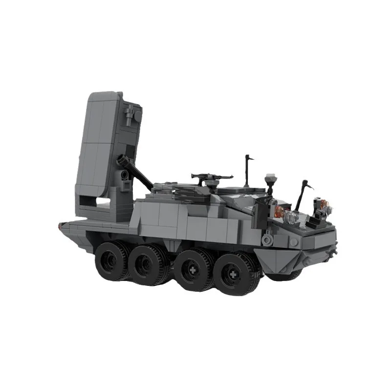 

Hot Military M1256 Tank Radar Armoured Vehicle DIY Assemble Bricks Building Blocks WW2 Fancy Toy Gifts Mini Tank Kids Toys