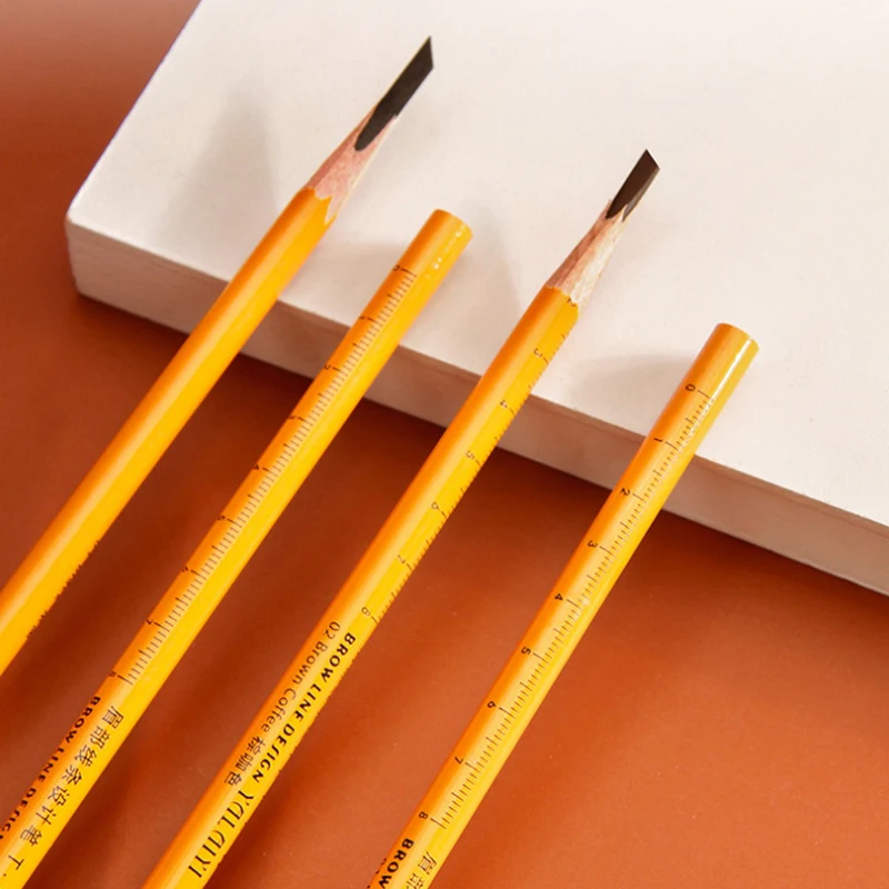 1Pc Microblading Langlebige Schwarz Augenbraue Bleistift Schatten Kosmetik Tönung Wasserdichte Holz Stift Augenbraue Make-Up-Tools