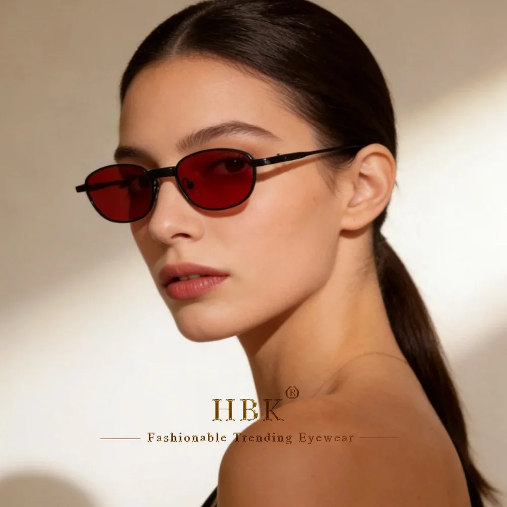 HBK Neue Retro Polarisierte Sonnenbrille Männer Kleine Rahmen Tac Linsen Punk Sonnenbrille Frauen Angeln Party Im Freien Brillen