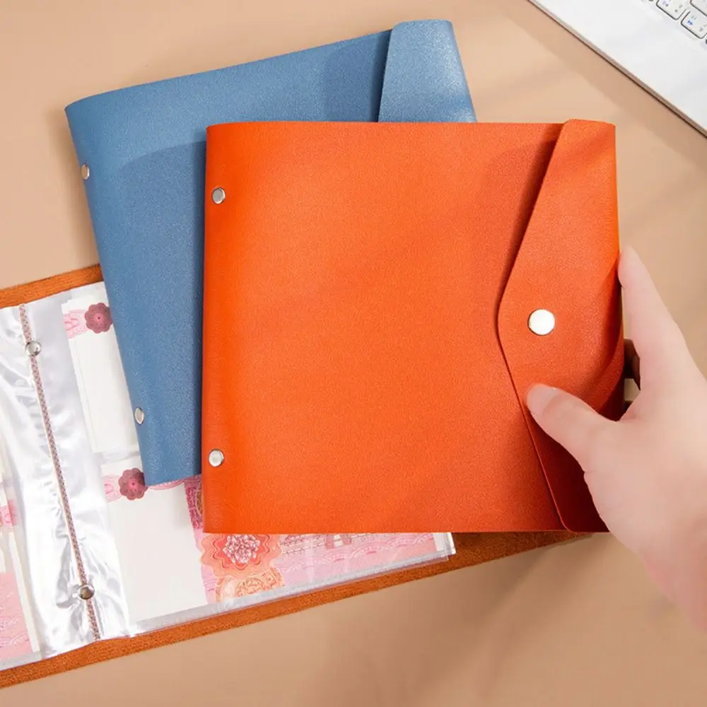 PU Leather Money Savings Challenge Simple Easy Cash Savings Binder Book Clear Portable Envelops Savings Challenges