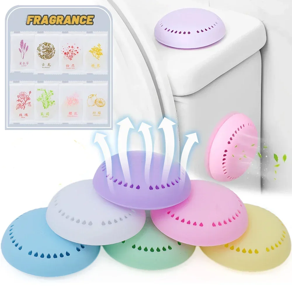 1Pc Solid Air Freshener Lasting Deodorization Toilet Aromatherapy Fragrance Bathroom Bedroom Wardrobe Round Fresher Household