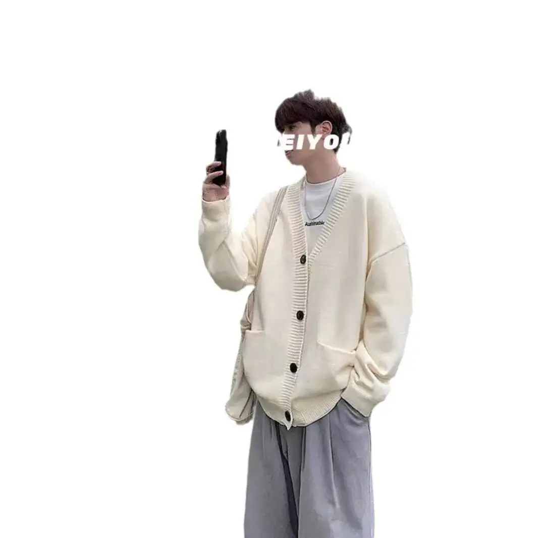 Maglione unisex 2025 Autunno Inverno Cardigan lavorato a maglia Capispalla Maglione con scollo a V Vibe Uomo Donna Giacca maglione lavorato a maglia