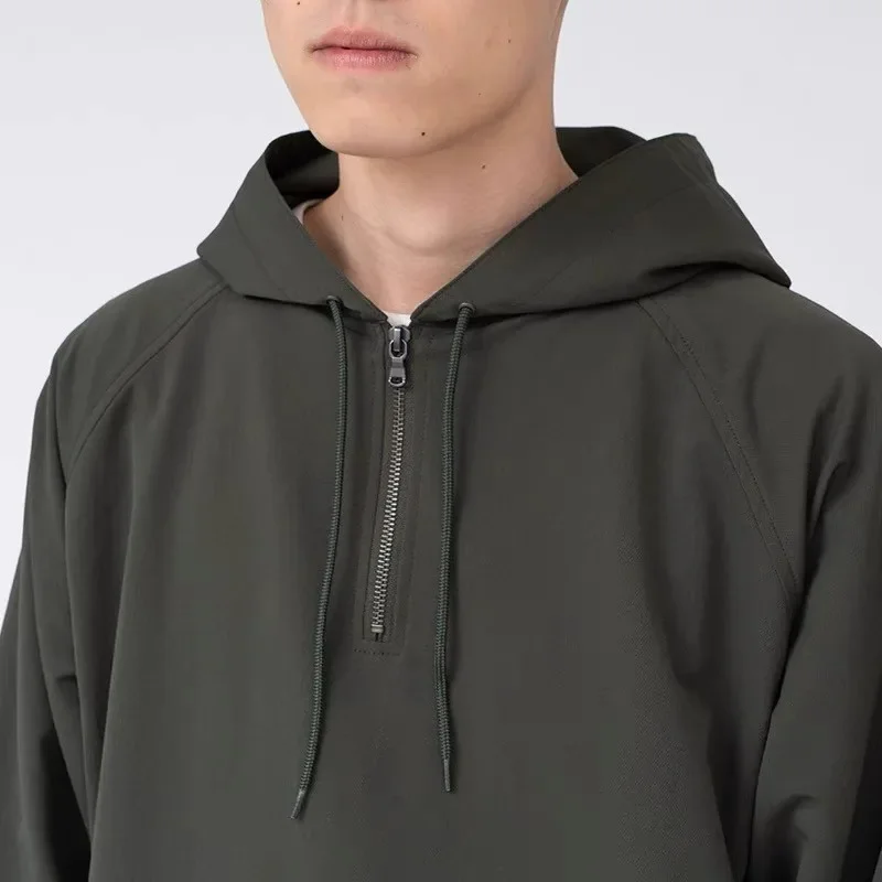 NANAMICA ALPHADRY Hoodie Optoelectronics Half Zip Hooded Sweater