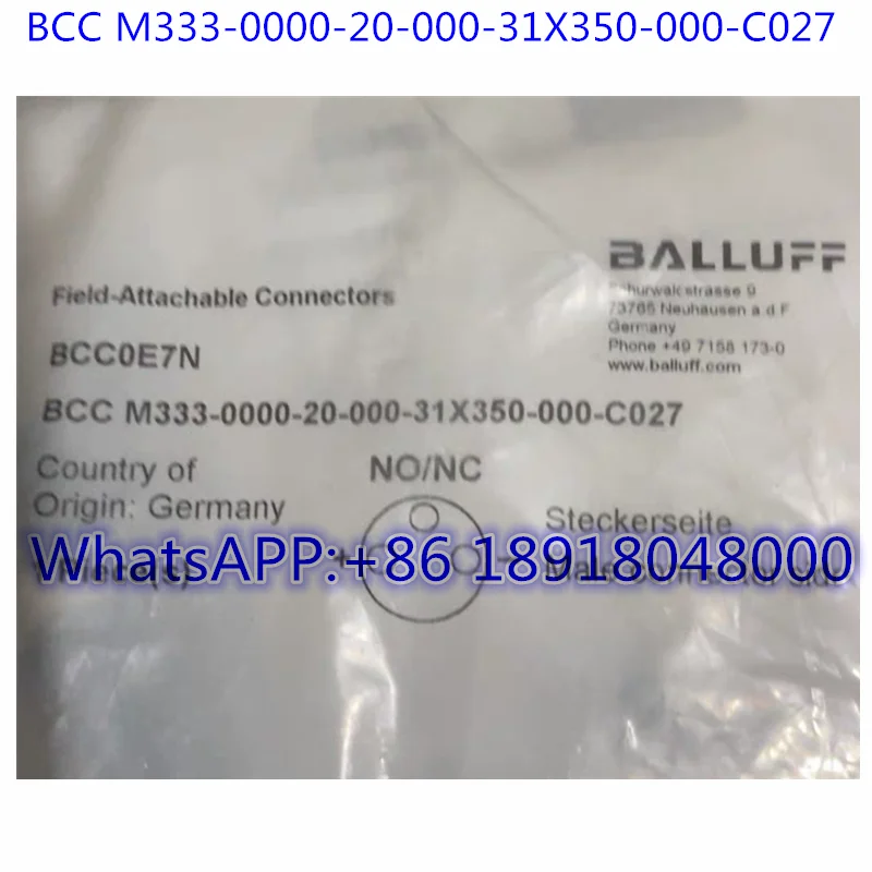 

Совершенно новый разъем BCC0E7N, модель BCC M333-0000-20-000-31X350-000-C027, быстрая доставка