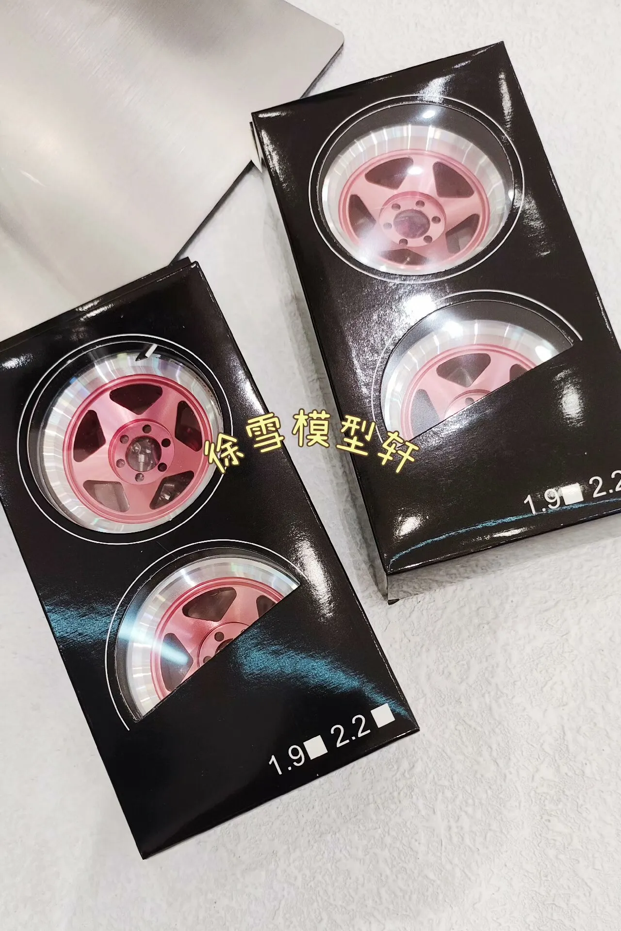 4 قطعة 2.2 بوصة المعادن الوردي عجلات محور ل 1/10 RC الزاحف سيارة Traxxas TRX4 المدافع برونكو محوري SCX10 RC4WD D90 جيب الشبح أجزاء